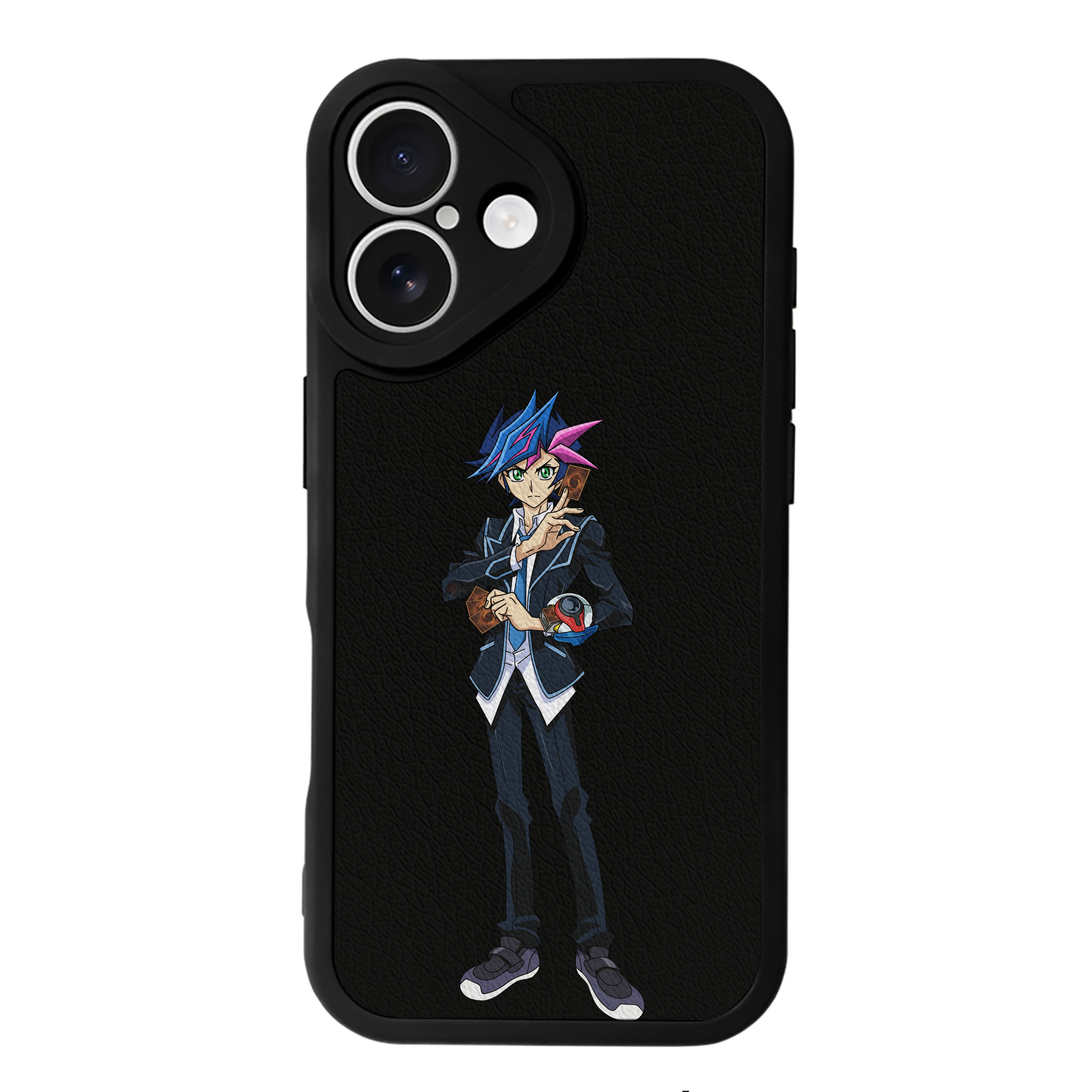 遊☆戯☆王 Yu-Gi-Oh! 【iPhone 16シリーズ対応】シリコンスマホケース（レザー調） 材質：シリコン